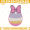 Daisy Duck Easter Egg Embroidery Designs, Cute Easter Embroidery Files.jpg
