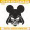 Darth Vader Mickey Ears Machine Embroidery Designs, Star Wars Disney Mouse Embroidery Files.jpg