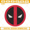 Deadpool Logo Embroidery Designs, American Superhero Marvel Machine Embroidery Files.jpg