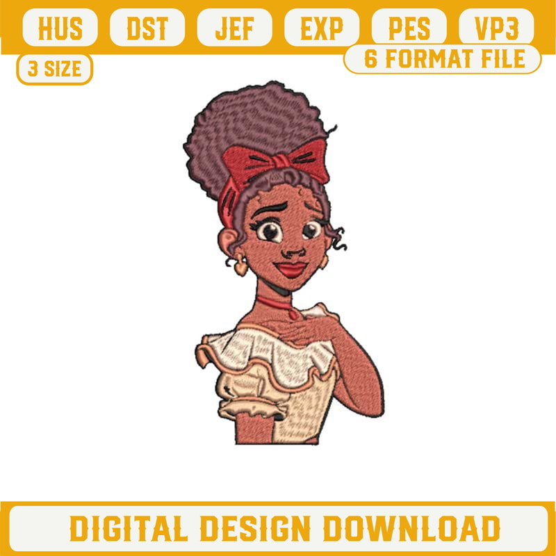 Disney Encanto Dolores Madrigal Embroidery Designs, Encanto Embroidery Design File, Dolores Embroidery Files.jpg