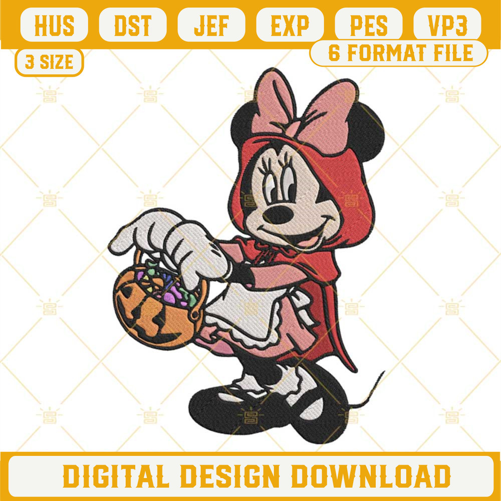 Disney Minnie Halloween Embroidery Designs, Minnie Mouse Trick Or Treat Embroidery Files.jpg