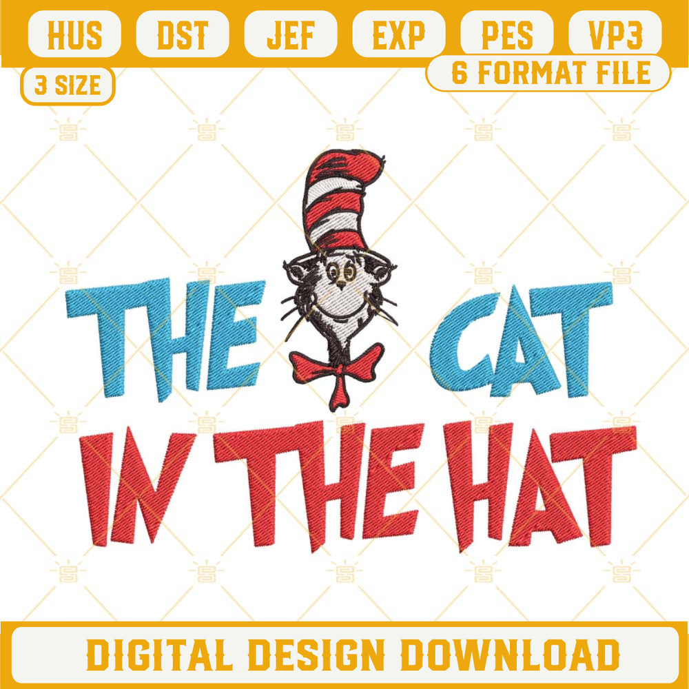 Dr Seuss The Cat In The Hat Embroidery Design File.jpg