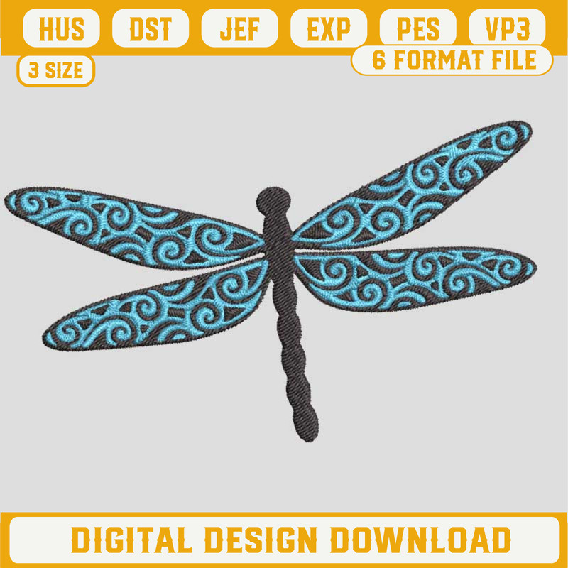 Dragonfly Embroidery Design, Dragonfly Machine Embroidery Design, Dragonfly Embroidery Files.jpg