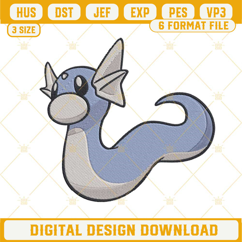 Dratini Embroidery Designs, Dragonair Pokemon Machine Embroidery Pattern Files.jpg