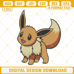 eevee embroidery designs, pokemon embroidery files instant download