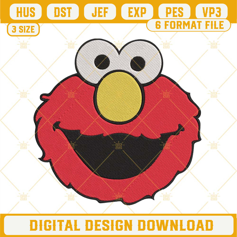 Elmo Embroidery Designs, Sesame Street Machine Embroidery Files.jpg
