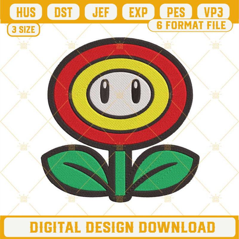 Fire Flower Super Mario Embroidery Design Files.jpg