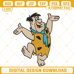 fred flintstone embroidery designs, the flintstones machine embroidery file