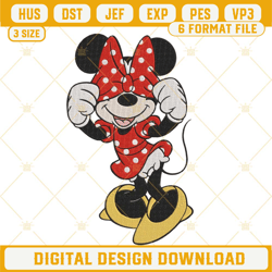 Funny Disney Minnie Mouse Machine Embroidery Designs