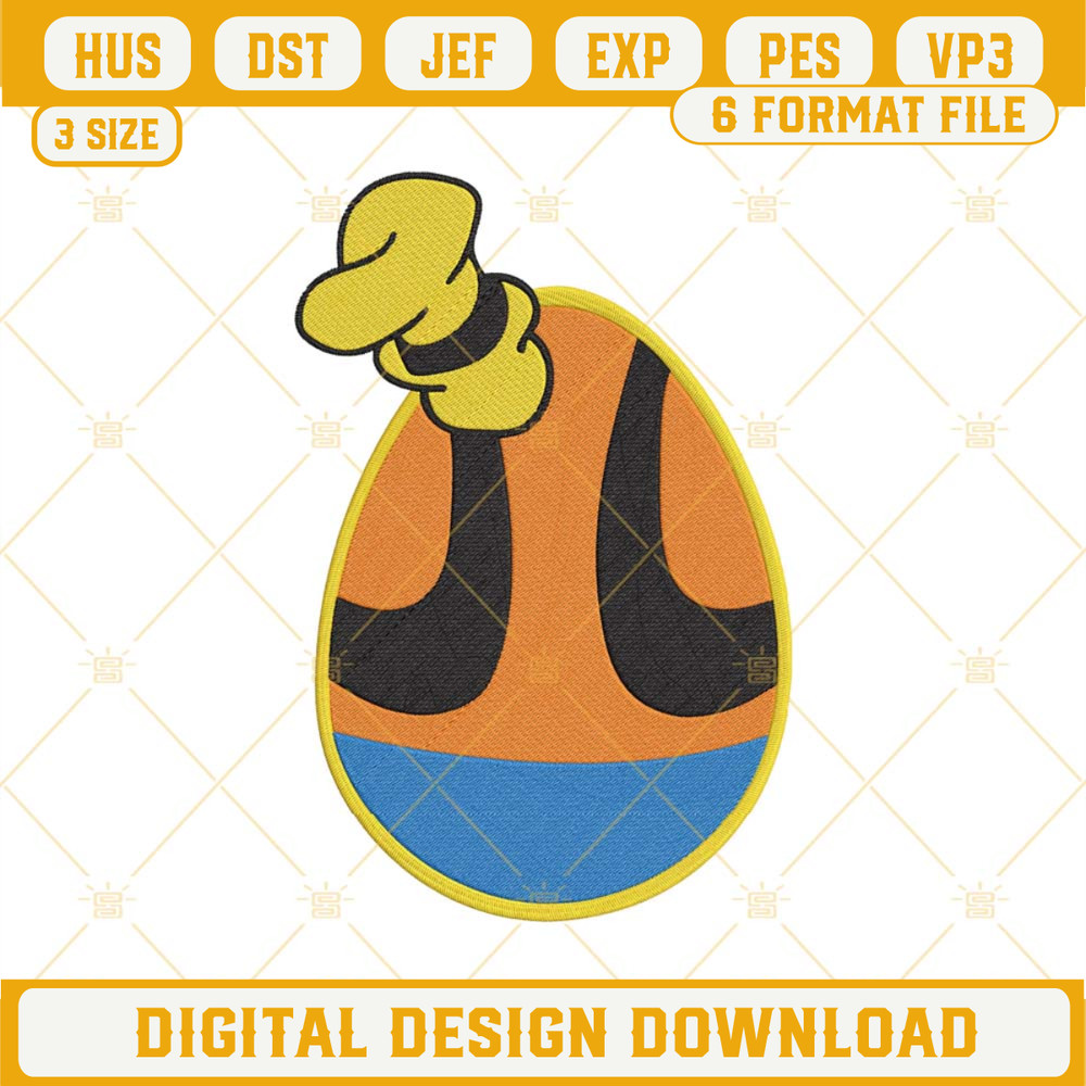 Goofy Easter Egg Embroidery Files, Disney Easter Embroidery Designs.jpg