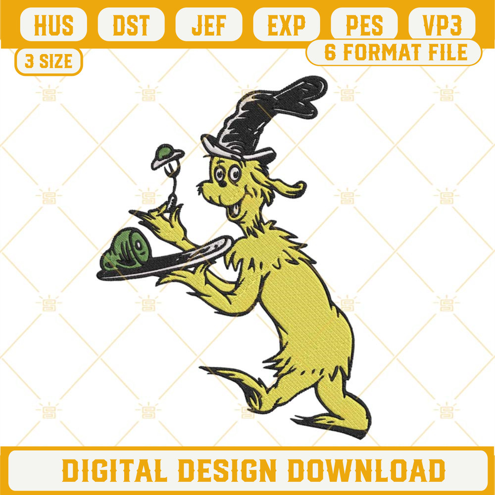 Green Eggs And Ham Embroidery Designs, Dr Seuss Day Machine Embroidery Files.jpg