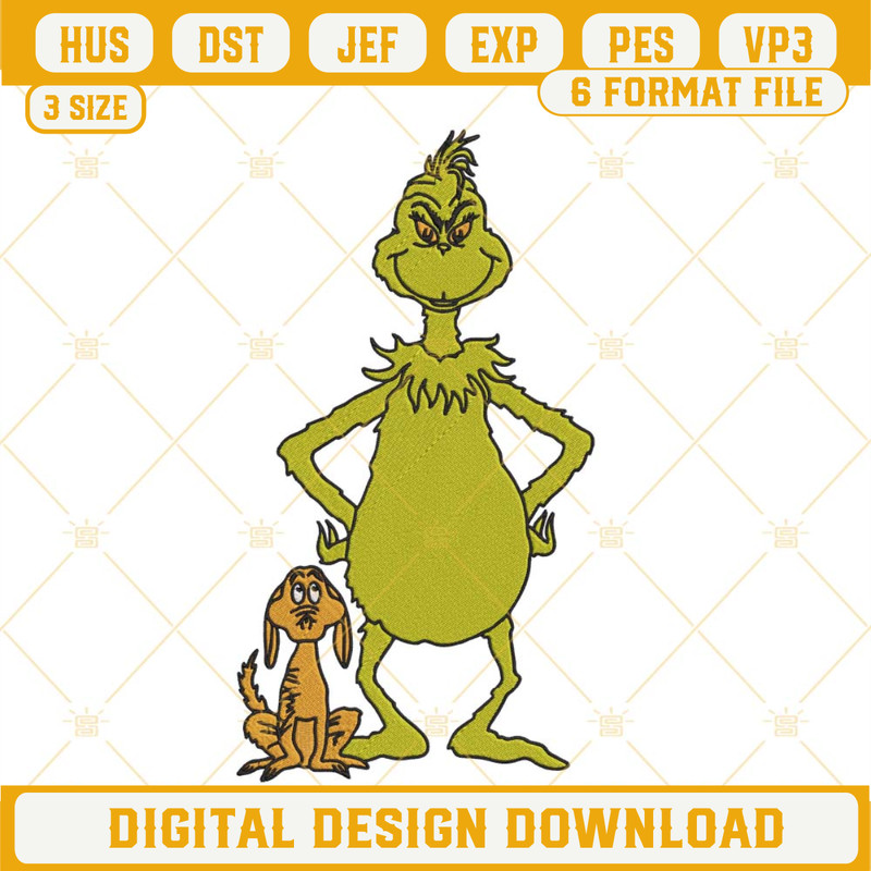 Grinch And Max Embroidery Design Files.jpg