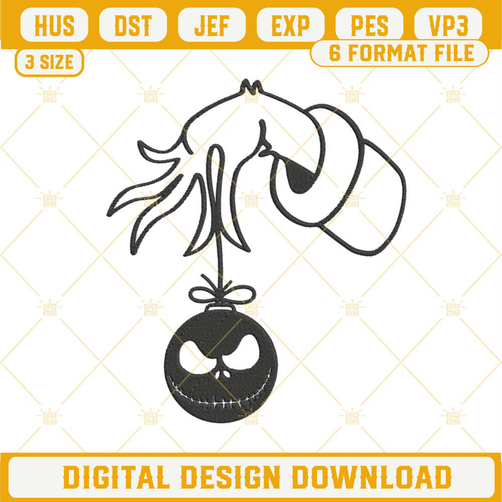 Grinch Hand Holding Jack Skellington Embroidery Designs.jpg