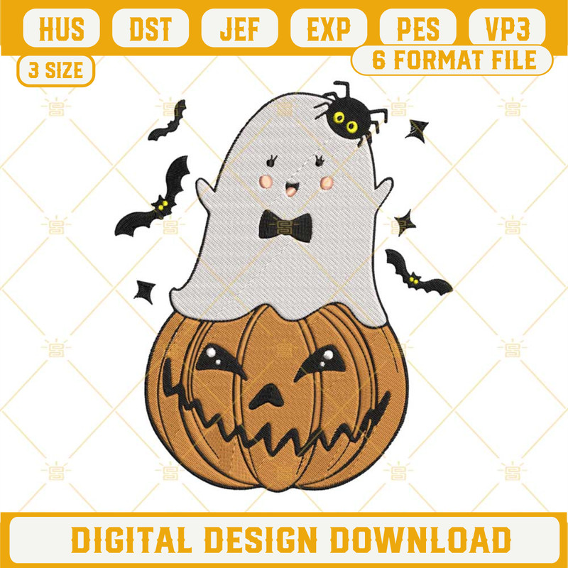 Halloween Ghost Pumpkin Machine Embroidery Designs.jpg