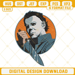halloween michael myers embroidery designs file