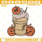 Halloween Pumpkin Spice Latte Machine Embroidery Design File.jpg