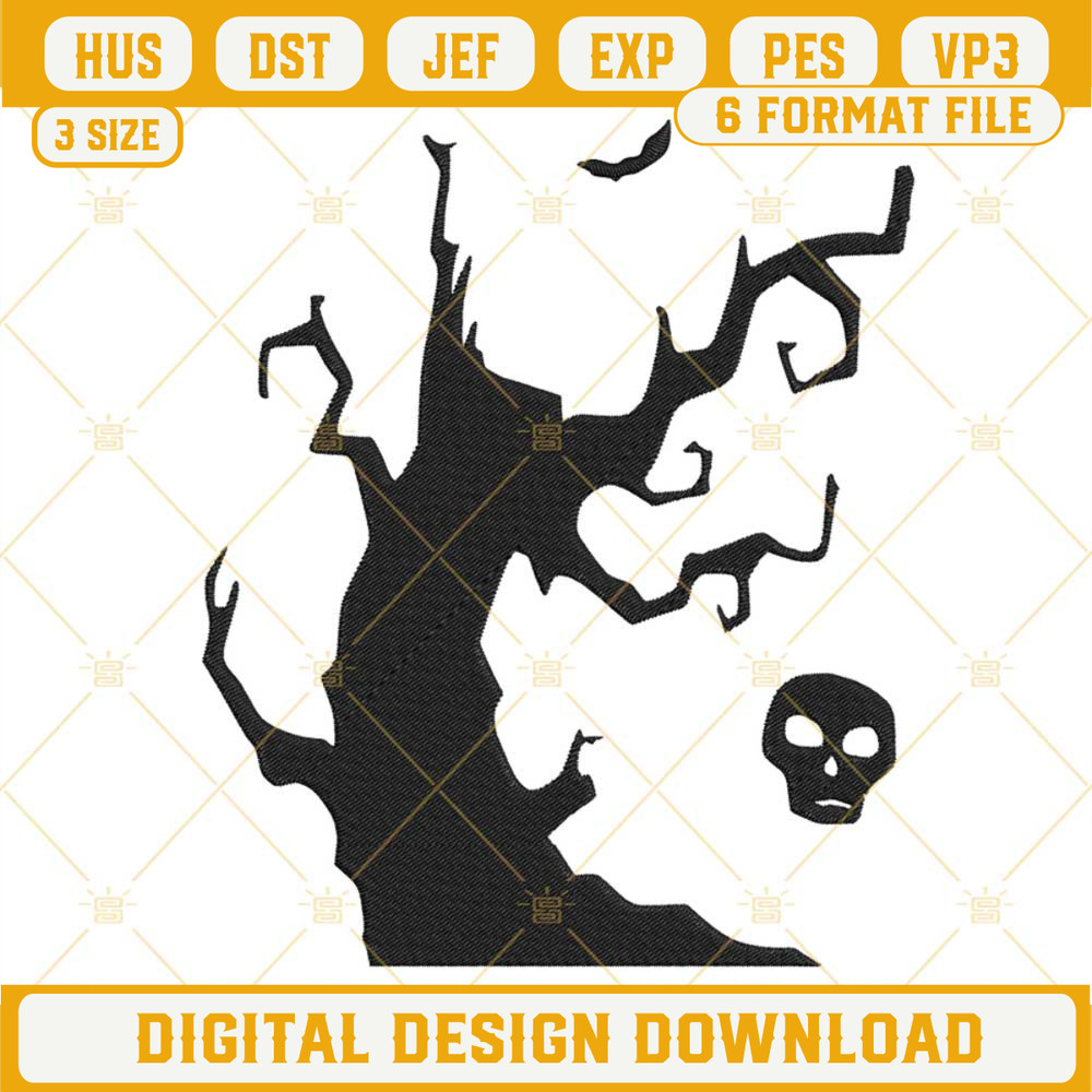 Halloween Tree Embroidery Design Files.jpg