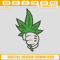 Hand Holding Marijuana Leaf Embroidery Design, Marijuana Embroidery Files, Cannabis Machine Embroidery Design.jpg