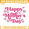 Happy Mothers Day With Pink Heart Embroidery Design, Love Mom Embroidery File.jpg