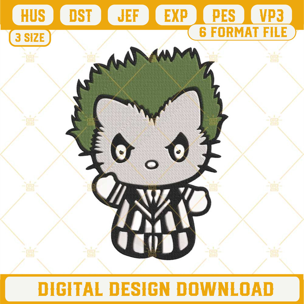 Hello Kitty Beetlejuice Machine Embroidery Design File.jpg