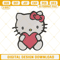 Hello Kitty Heart Cartoon Embroidery Design File.jpg