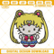 Hello Kitty Sailor Moon Embroidery Design, Cute Anime Embroidery File.jpg