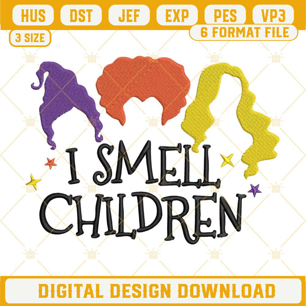 Hocus Pocus I Smell Children Machine Embroidery Designs.jpg