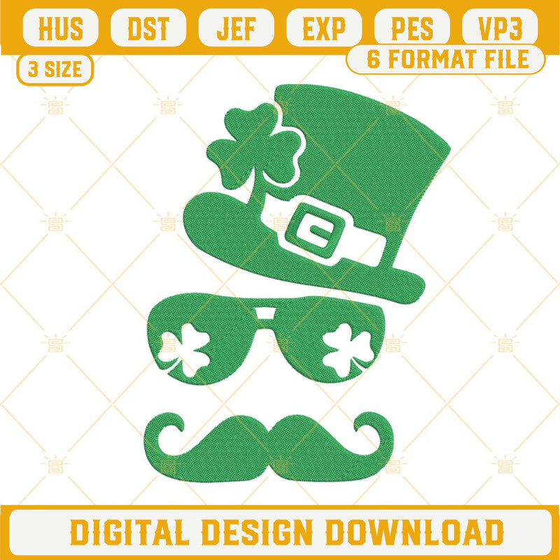Irish Leprechaun Embroidery File, St Patricks Day Embroidery Design.jpg