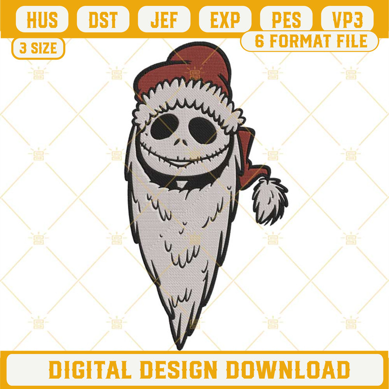 Jack Skellington Santa Hat Embroidery Design Files.jpg