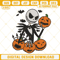 Jack Skellington With Pumpkins Embroidery Files, Pumpkin Halloween Embroidery Designs.jpg