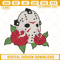 Jason Voorhees Mask With Roses Embroidery Designs, Jason Voorhees Embroidery Design File.jpg