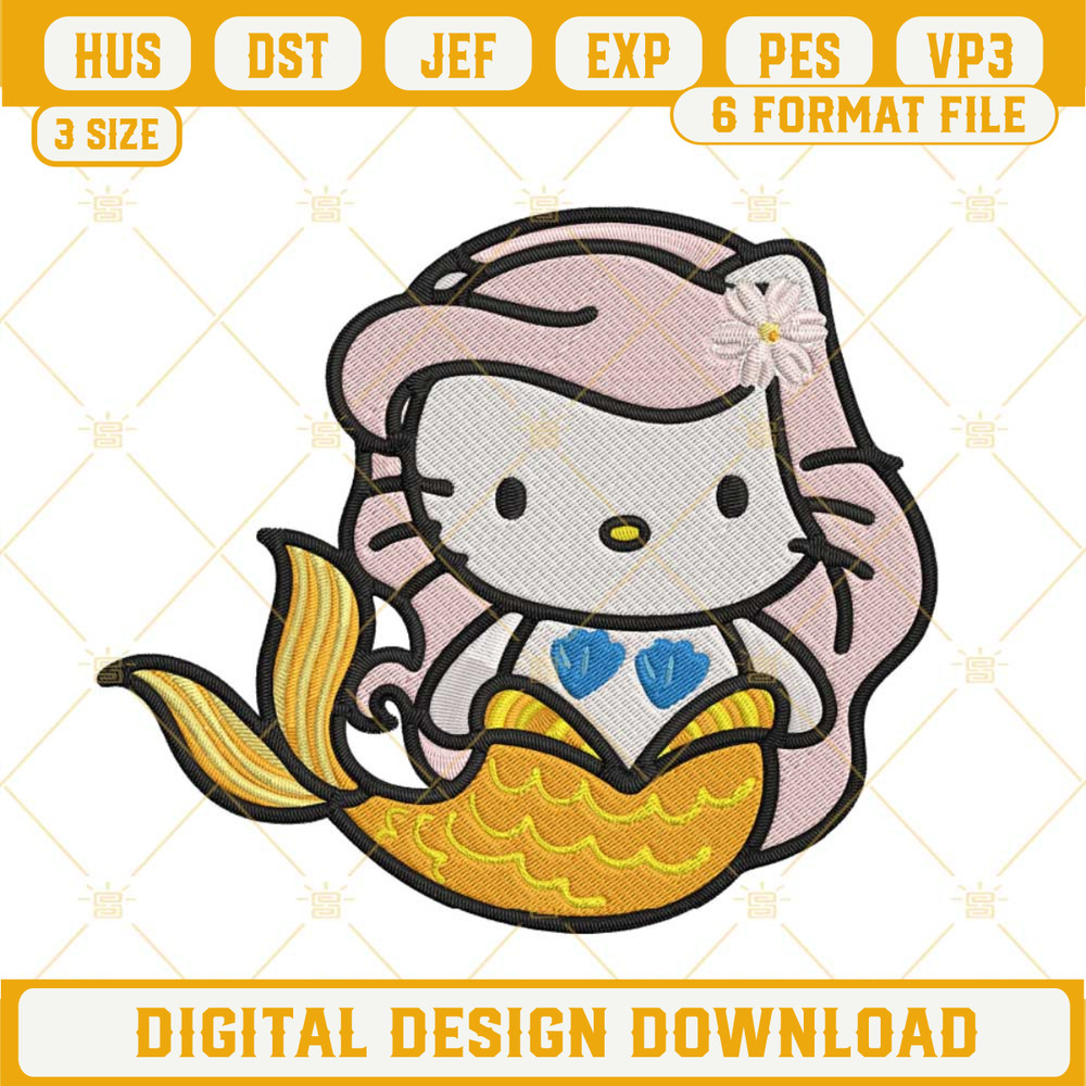 Karol G Mermaid Embroidery Pattern Design, Sirenita Manana Sera Bonito Embroidery File.jpg