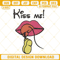 Kiss Me Mickey Mouse Embroidery Design, Funny Machine Embroidery File.jpg