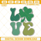 Love Shamrock Embroidery File, Retro St Patricks Embroidery Design.jpg