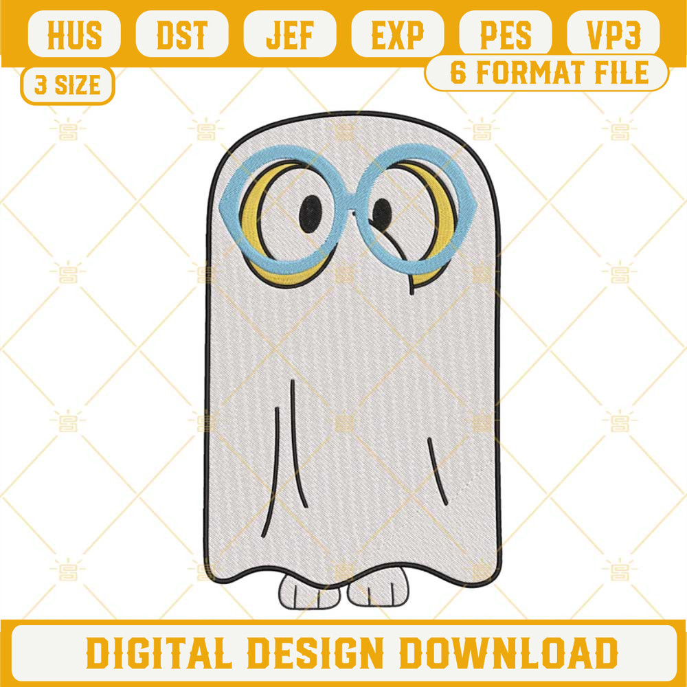 Lucky Bluey Ghost Halloween Machine Embroidery Design Files.jpg