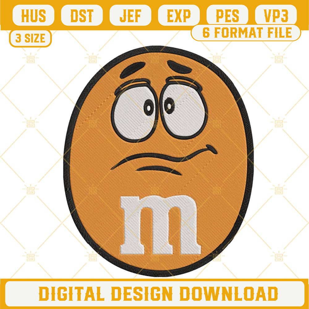 M And M Orange Candy Embroidery File Digital Download.jpg