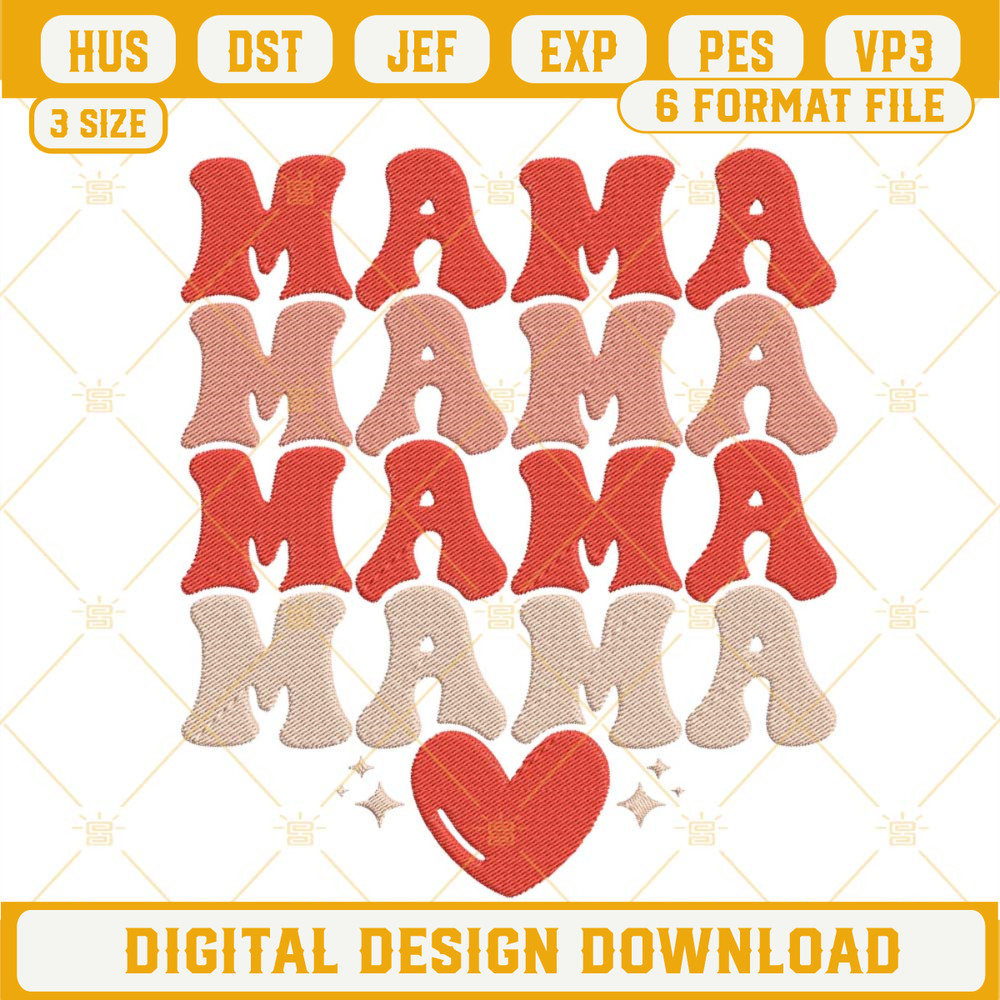 Mama Valentine Embroidery File, Valentine's Day Embroidery Design Digital Download.jpg