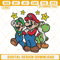 Mario Luigi Yoshi Embroidery Designs, Super Mario Bros Embroidery Files.jpg