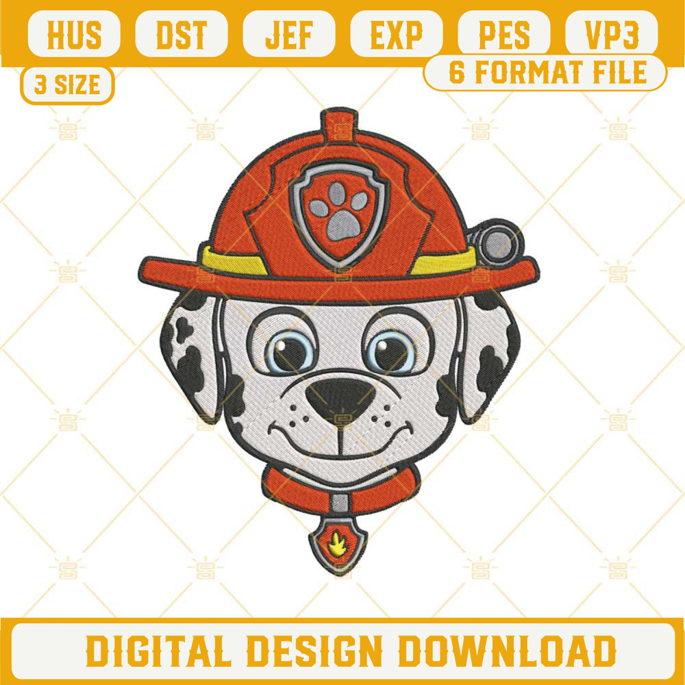 Marshall Paw Patrol Machine Embroidery Design File.jpg