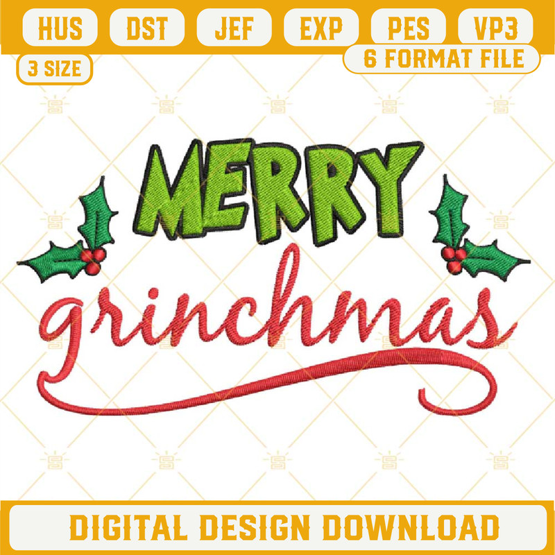 Merry Grinchmas Embroidery Design File.jpg