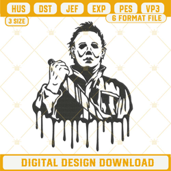 michael myers machine embroidery design file
