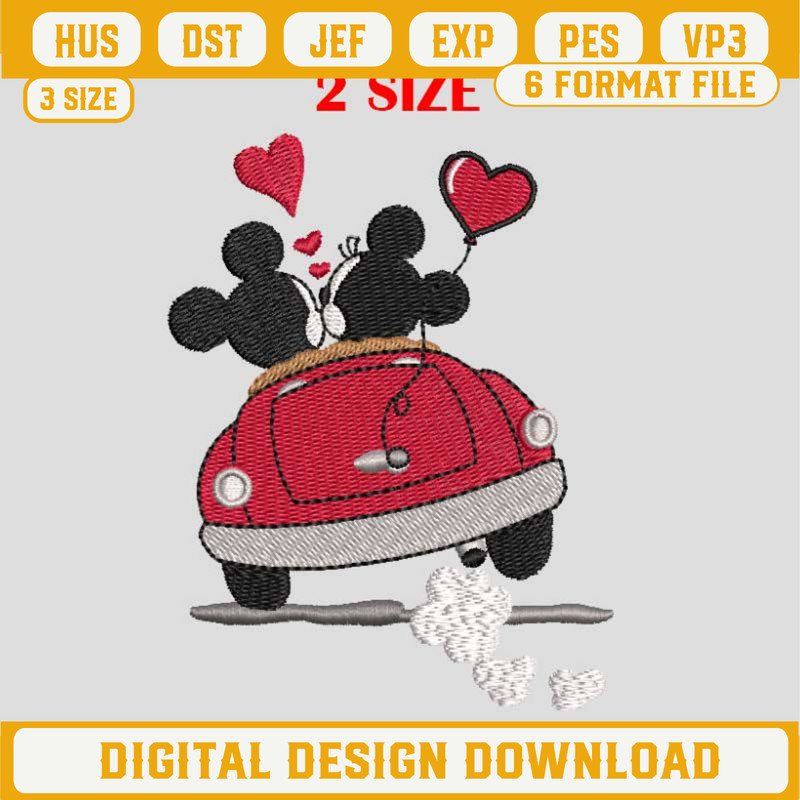Mickey And Minnie Love Embroidery Design, Micke Embroidery Files, Minnie Machine Embroidery Design.jpg