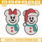 Mickey And Minnie Mouse Snowman Embroidery Design File.jpg