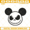 Mickey Head Jack Skellington Embroidery Design, Mickey Halloween Embroidery Download File.jpg