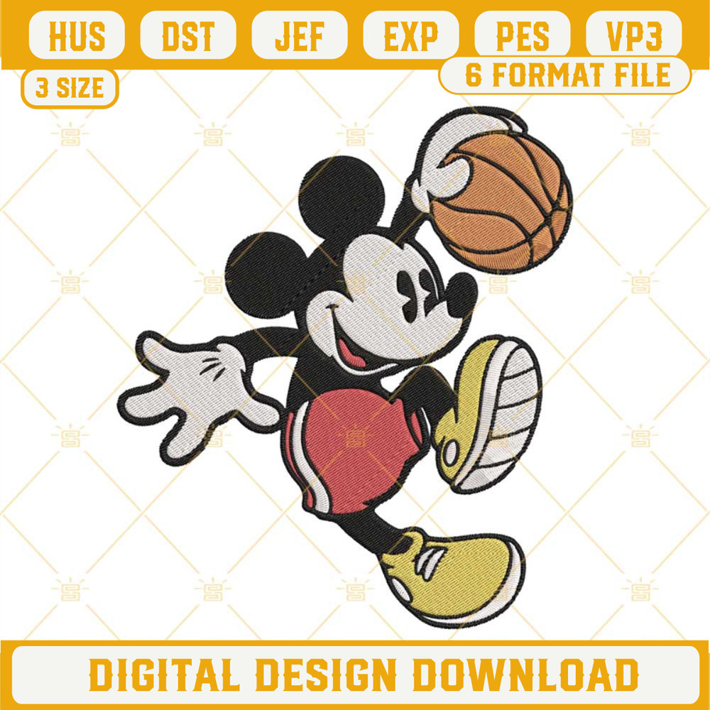 Mickey Mouse Basketball Embroidery Files, Disney Mickey Sports Embroidery Files.jpg
