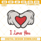 Mickey Mouse Hand Heart I Love You Embroidery File, Disney Valentine's Day Embroidery Designs.jpg