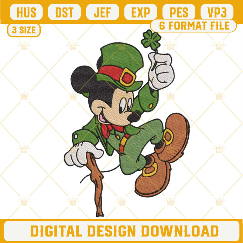 Mickey Mouse St Patricks Day Machine Embroidery Designs.jpg