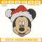 Mickey Santa Hat Christmas Embroidery Design File.png