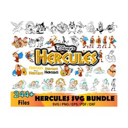 244 disney hercules bundle svg, disney svg, hercules svg