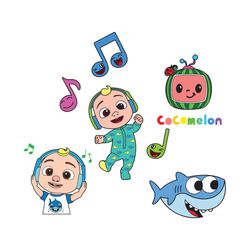 cocomelon bundle svg, trending svg, cocomelon svg, cocomelon shark svg, cocomelon music svg, jj music svg, cocomelon nur